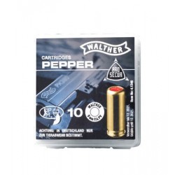 Munitions 9mm Walther poivre x10